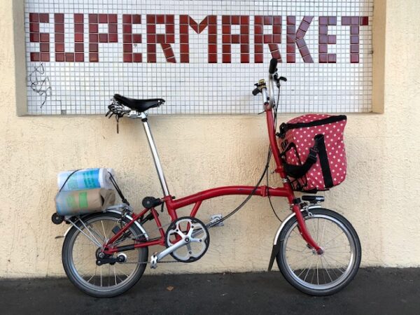 Shopping with a Brompton bike - Red H3R