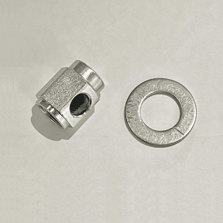 Brompton Chain Tensioner Nut and Washer for Sturmey Archer 3spd (alloy shell) Brompton