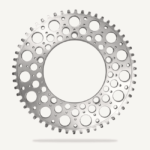 Bespoke Chainrings 60T De Luna – Polished Silver – 130BCD 3/32 for Bromptons