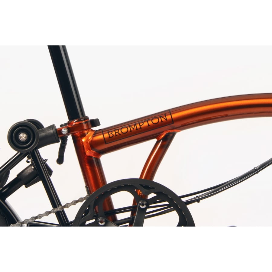 Brompton - C Line Electric Explore - Flame Lacquer - Mid with Rear