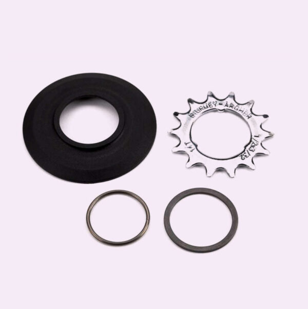 Brompton Sprocket and Disc Set. 14t - 3/32in - 3 spd - 3 Spline Sturmey Archer