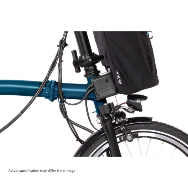 Brompton Electric - C Line Explore - Ocean Blue / Black - Mid - Image 10