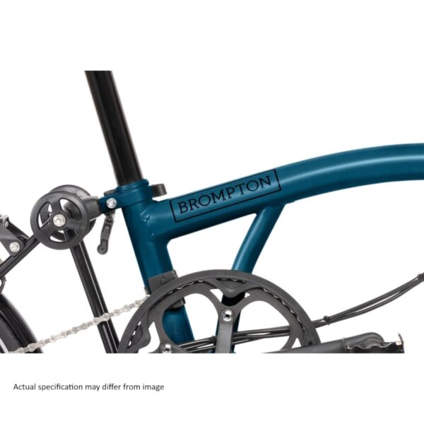 Brompton Electric - C Line Explore - Ocean Blue / Black - Mid - Image 4