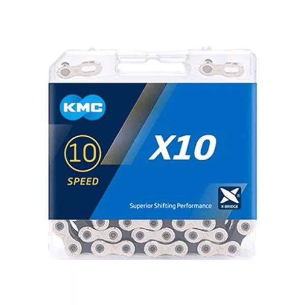 KMC X10, Silver 10s W Quick Link