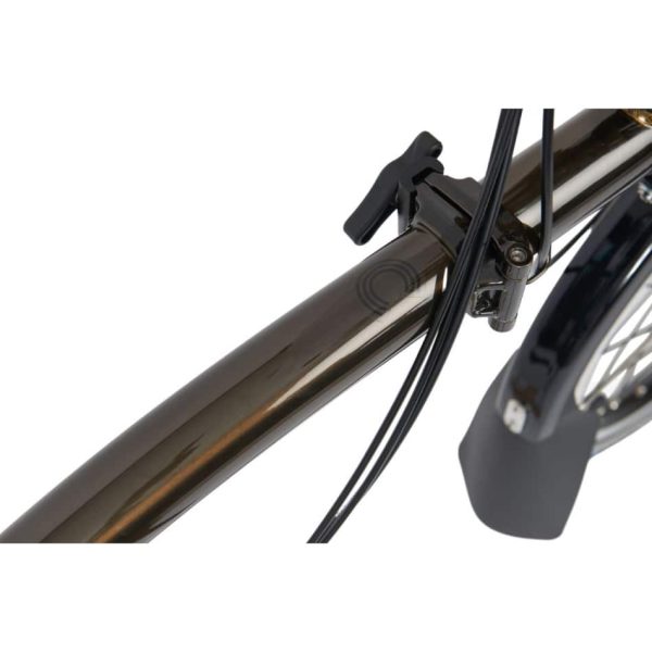 Brompton Electric - C Line Explore - Black Lacquer / Black - Mid with Roller Frame - Image 4