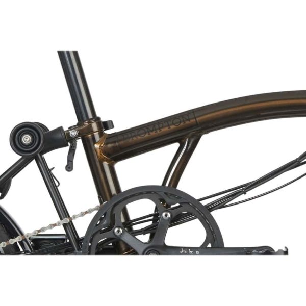 Brompton Electric - C Line Explore - Black Lacquer / Black - Mid with Roller Frame - Image 5