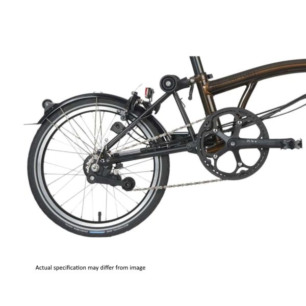 Brompton Electric - C Line Explore - Black Lacquer / Black - Mid with Roller Frame - Image 6