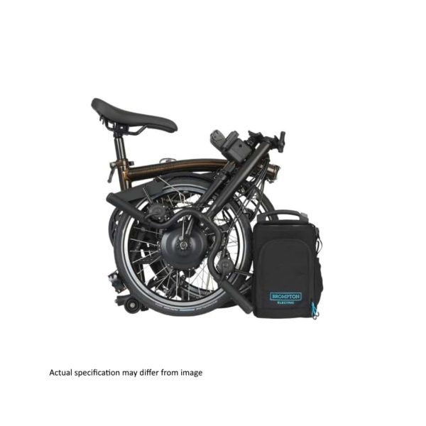 Brompton Electric - C Line Explore - Black Lacquer / Black - Mid with Roller Frame - Image 3