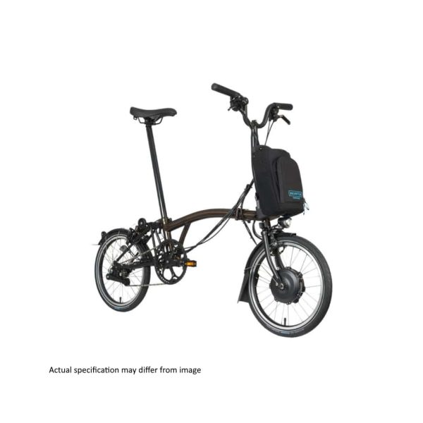 Brompton Electric - C Line Explore - Black Lacquer / Black - Mid with Roller Frame - Image 7