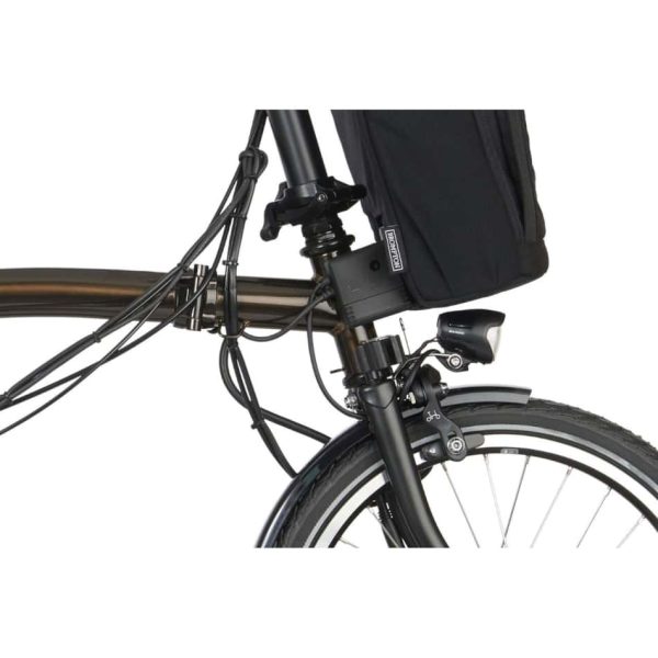 Brompton Electric - C Line Explore - Black Lacquer / Black - Mid with Roller Frame - Image 8