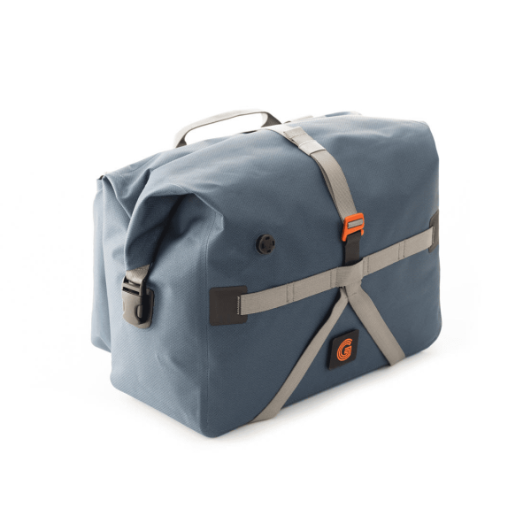 Brompton Borough Waterproof Roll Top Bag - Large - Navy/Grey - G