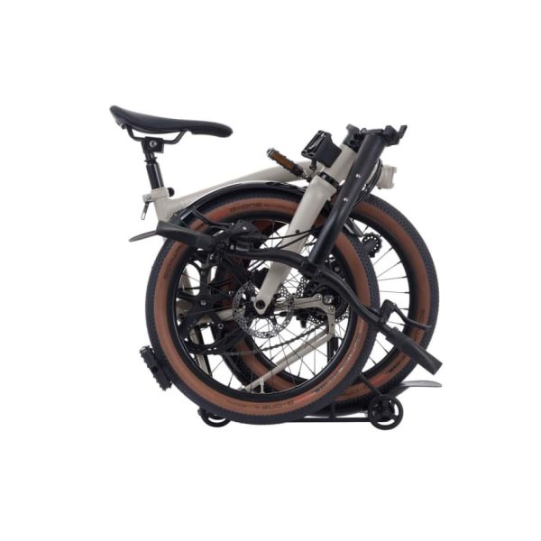 G Line Brompton - Traildust White - SMALL- with Mudguards+Rack - Image 3