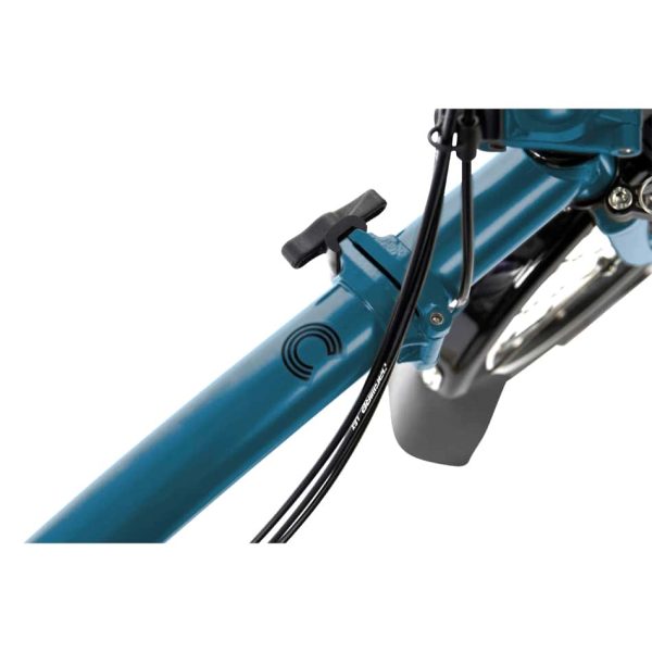 Brompton - C Line Explore - Ocean Blue - Mid with Rack - Image 2