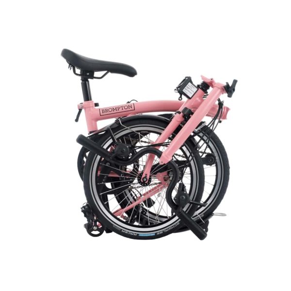 Brompton - C Line Explore - Flamingo Pink - Mid - Image 3