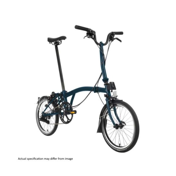Brompton - C Line Explore - Ocean Blue - Mid with Rack - Image 5