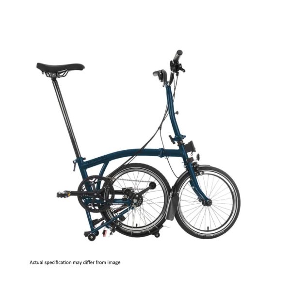 Brompton - C Line Explore - Ocean Blue - Mid with Rack - Image 3