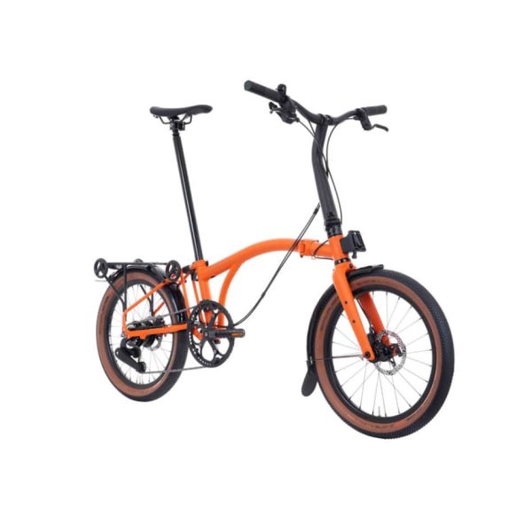 G Line Brompton - Adventure Orange - MEDIUM - with Mudguards+Rack - Image 4
