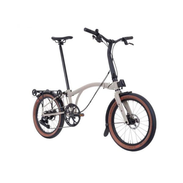 G Line Brompton - Traildust White - MEDIUM - with Mudguards+Rack - Image 4