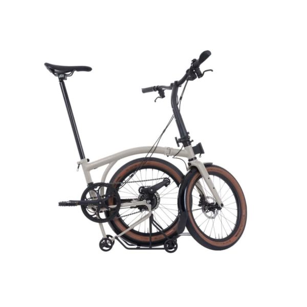 G Line Brompton - Traildust White - SMALL- with Mudguards+Rack - Image 2