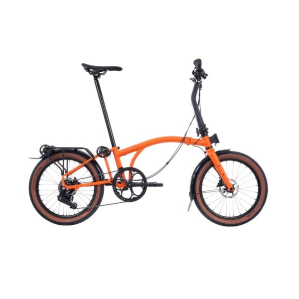 G Line Brompton - Adventure Orange - MEDIUM - with Mudguards+Rack