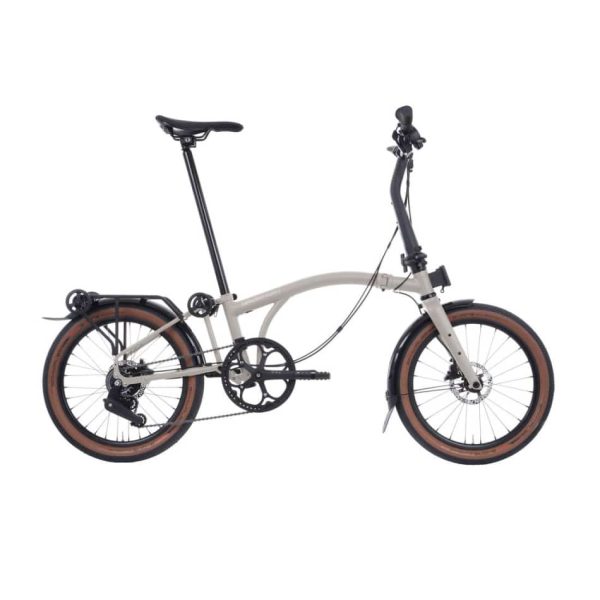 G Line Brompton - Traildust White - SMALL- with Mudguards+Rack