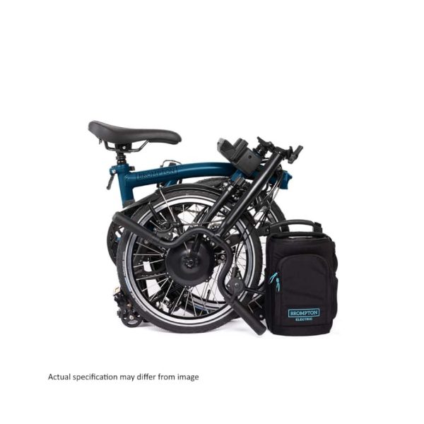 Brompton Electric - C Line Explore - Ocean Blue / Black - Mid - Image 6