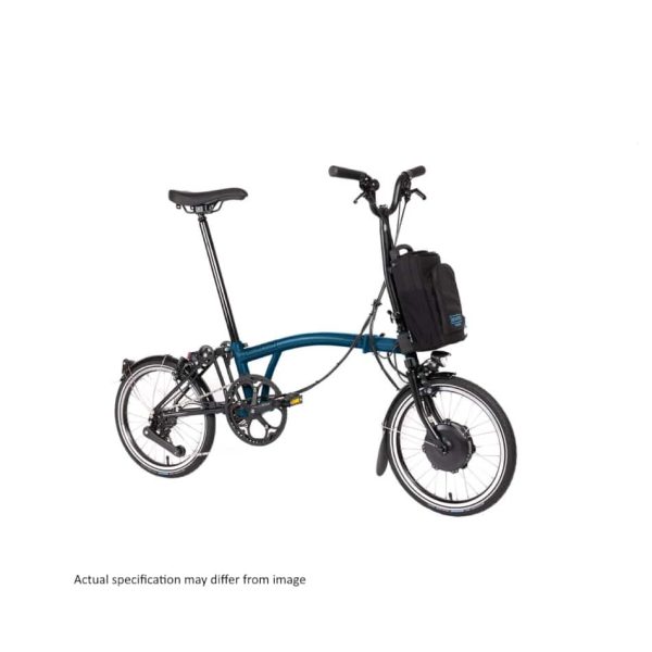 Brompton Electric - C Line Explore - Ocean Blue / Black - Mid - Image 7