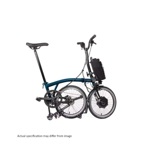Brompton Electric - C Line Explore - Ocean Blue / Black - Mid - Image 8
