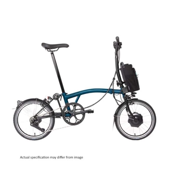 Brompton Electric - C Line Explore - Ocean Blue / Black - Mid - Image 9