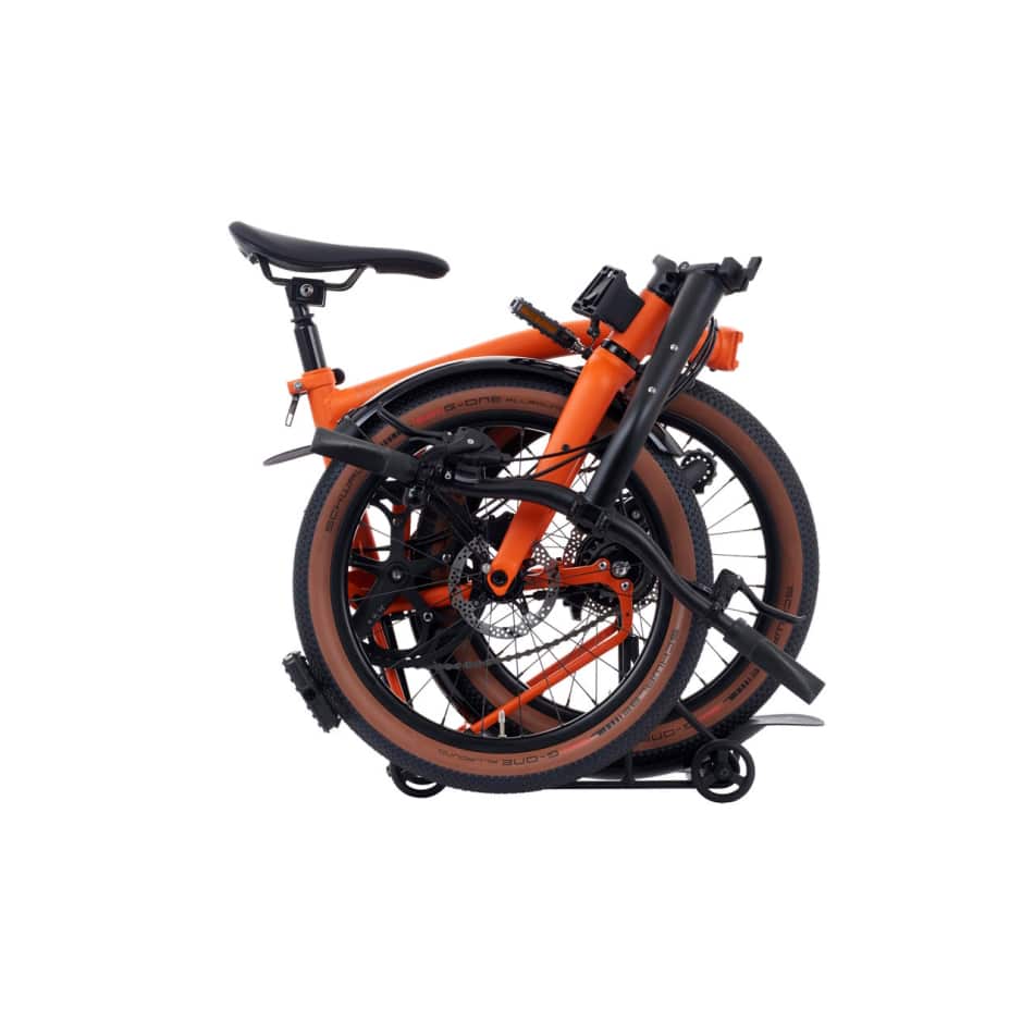 G Line Brompton - Adventure Orange - MEDIUM - with Mudguards+Rack - Image 3