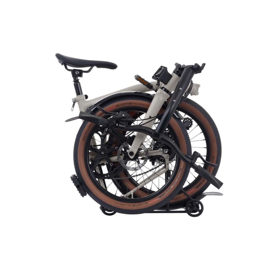 G Line Brompton - Traildust White - MEDIUM - with Mudguards+Rack - Image 3