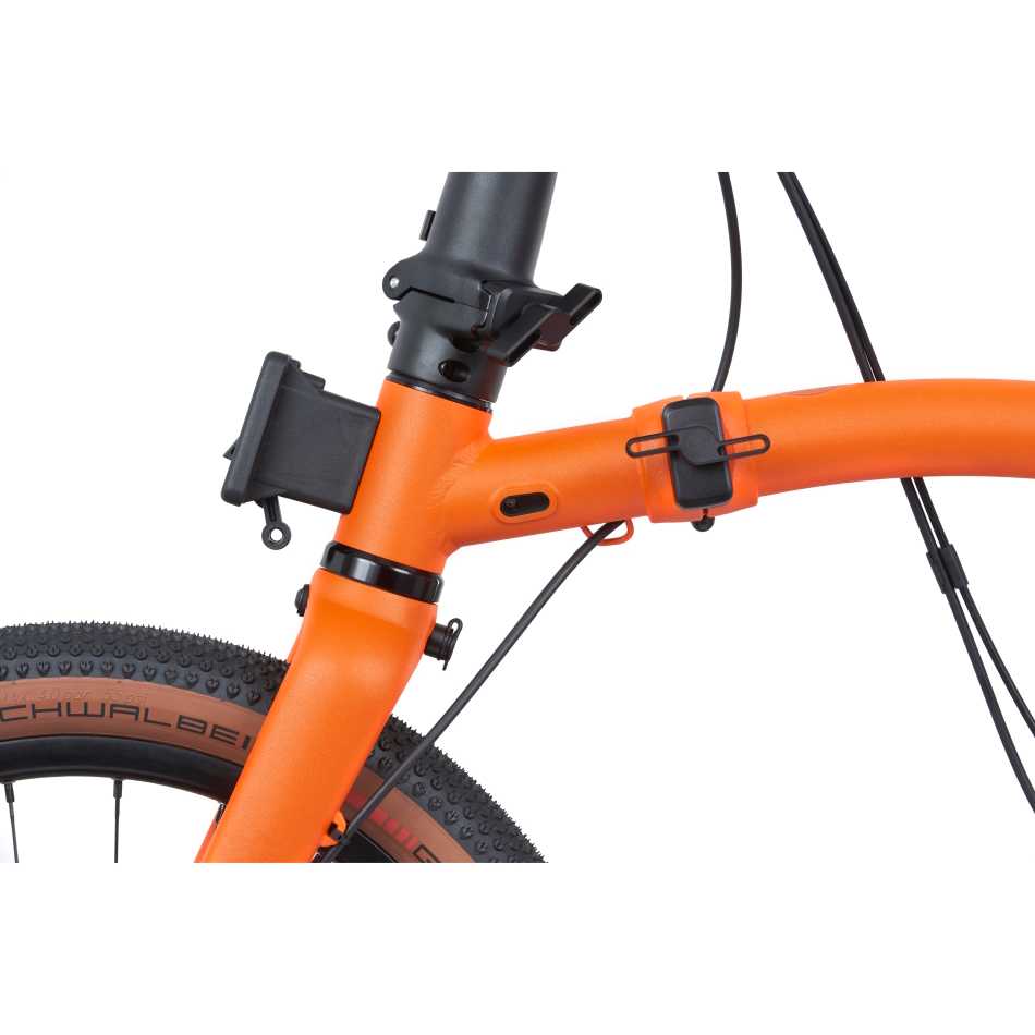 G Line Brompton - Adventure Orange - MEDIUM - with Mudguards+Rack - Image 7