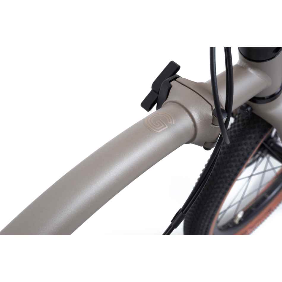 G Line Brompton - Traildust White - MEDIUM - with Mudguards+Rack - Image 5