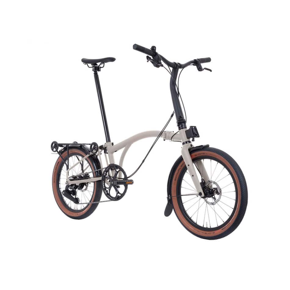 G Line Brompton - Traildust White - MEDIUM - with Mudguards+Rack - Image 7