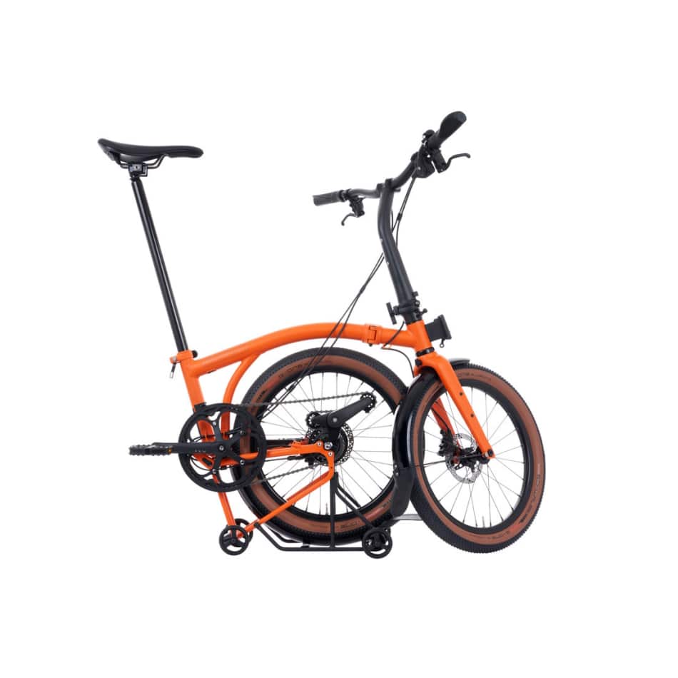 G Line Brompton - Adventure Orange - LARGE - with Mudguards+Rack - Image 2