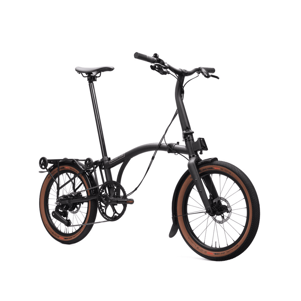 G Line Brompton - Space Black - SMALL - with Mudguards+Rack - Image 5