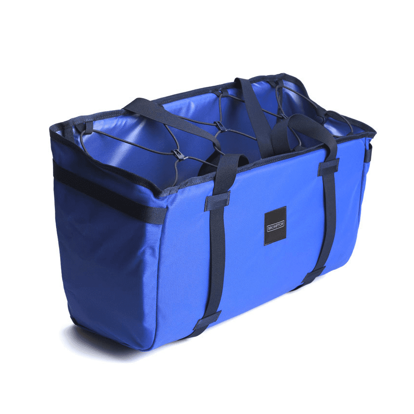 Brompton Basket Bag - Large - Blue - Image 2