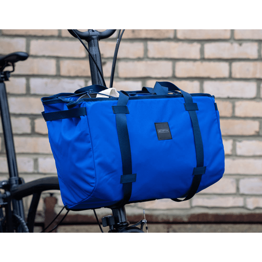 Brompton Basket Bag - Large - Blue - Image 4
