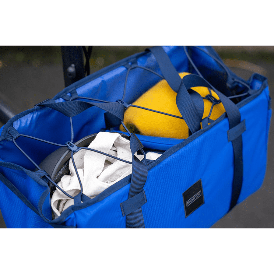 Brompton Basket Bag - Large - Blue - Image 5