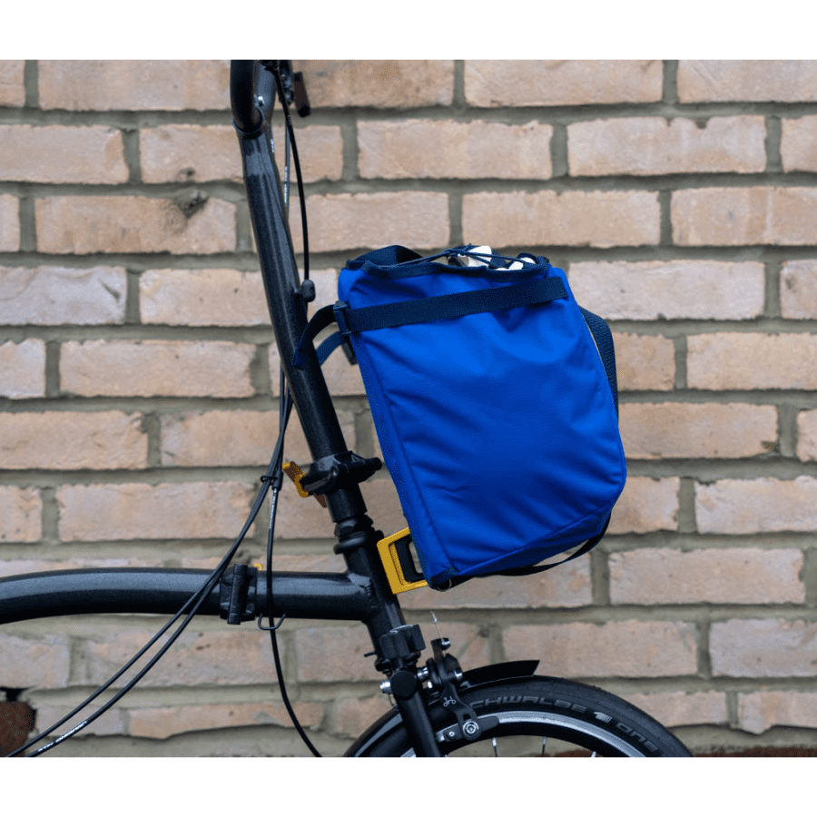 Brompton Basket Bag - Large - Blue - Image 7