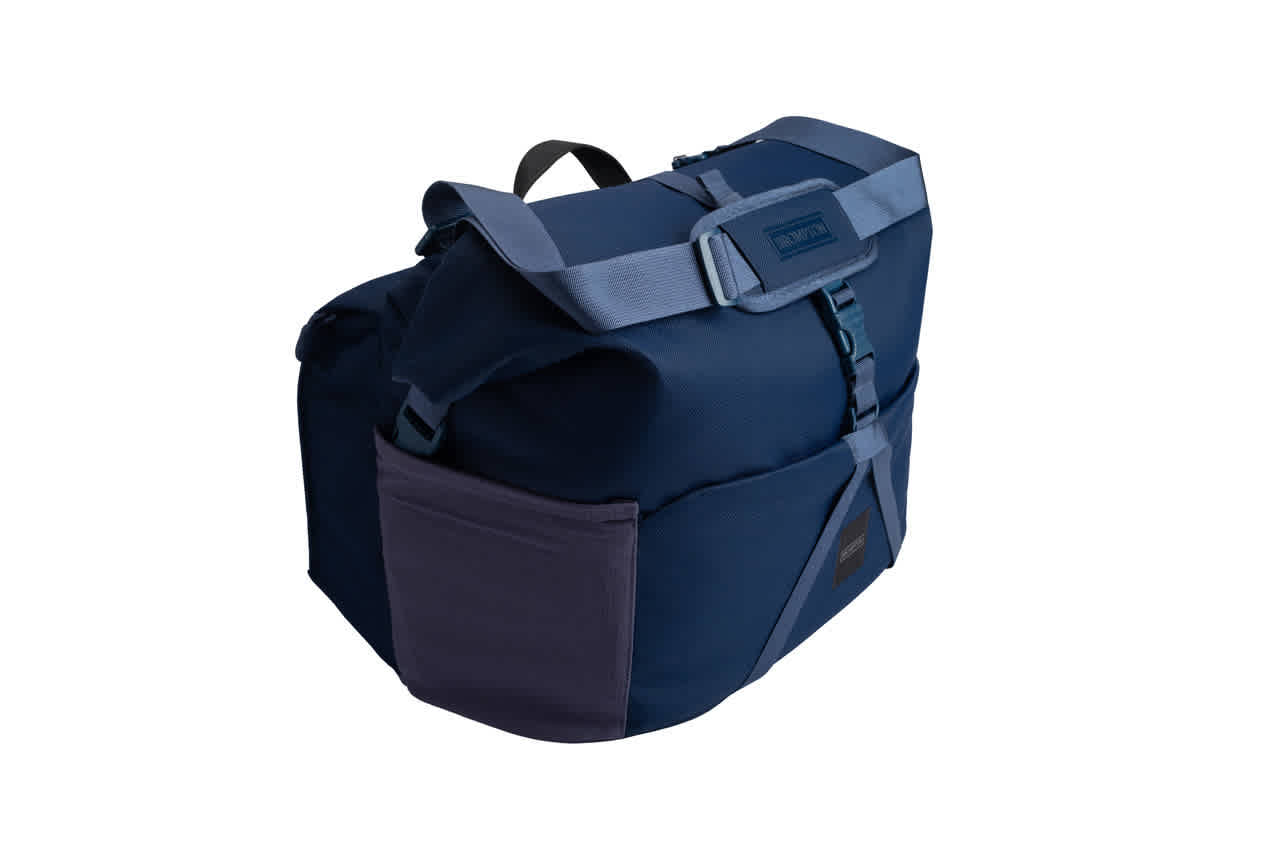 Brompton Roll Top Bag - Large - Navy - Image 3