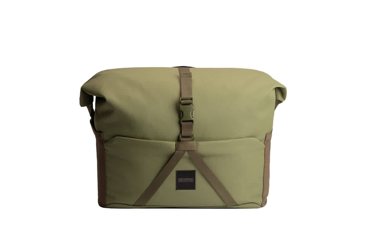 Brompton Roll Top Bag - Large - Olive Green
