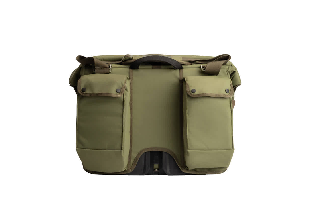 Brompton Roll Top Bag - Large - Olive Green - Image 2