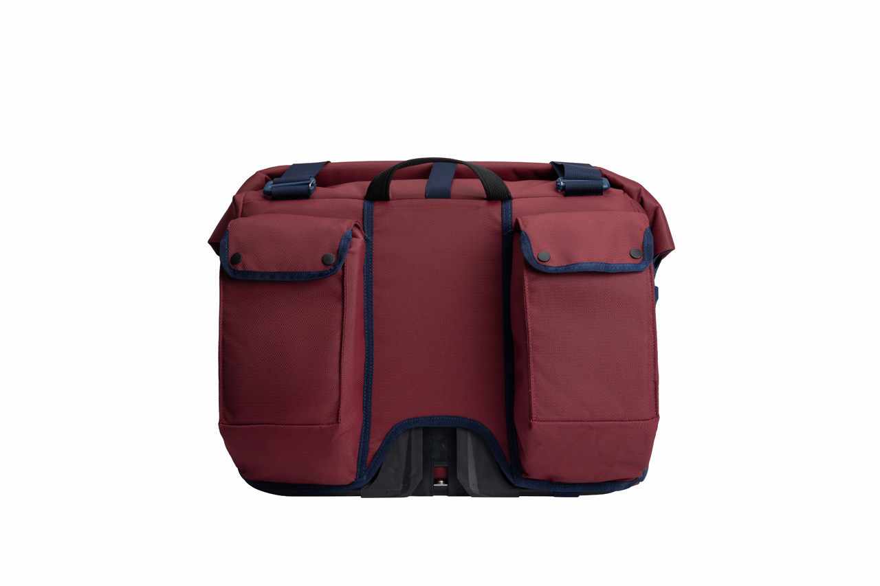 Brompton Roll Top Bag - Large - Plum - Image 2