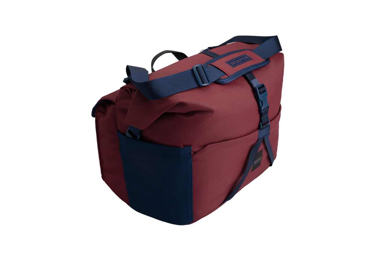 Brompton Roll Top Bag - Large - Plum - Image 3