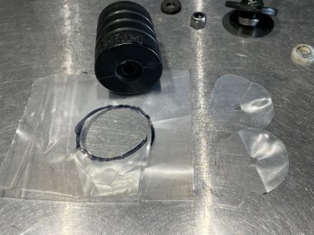 Making plastic washers for the Brompton suspension block