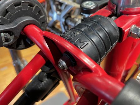 Suspension Block - reassembled on a Brompton